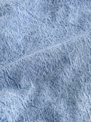 Mid Blue Wrap Denim Mini 100% Cotton Skirt - Image 6 of 7