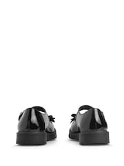 Start Rite Empower Patent Chunky Sole Mary Jane School Black Shoes - Image 4 of 6
