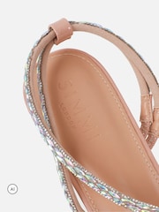 Simmi London Cream Patsy Diamante Heeled Sandals - Image 4 of 4