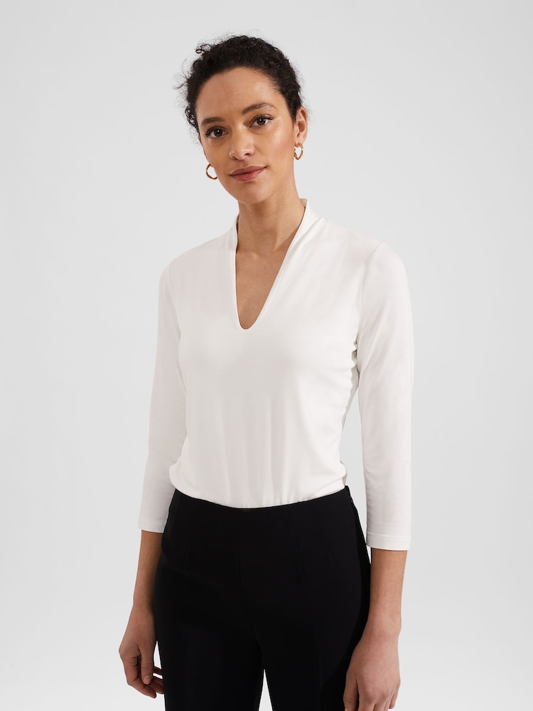 Hobbs Cream Aimee Top - Image 1 of 4