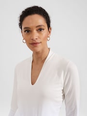 Hobbs Cream Aimee Top - Image 3 of 4