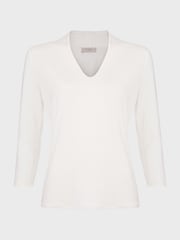 Hobbs Cream Aimee Top - Image 4 of 4