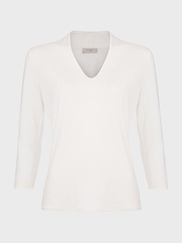 Hobbs Cream Aimee Top - Image 4 of 4