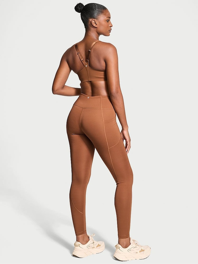 Victoria's Secret Caramel Brown 7/8 Length Essential Pocket Leggings - Image 2 of 4