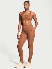 Victoria's Secret Caramel Brown 7/8 Length Essential Pocket Leggings - Image 3 of 4