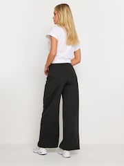 PixieGirl Petite Black Button Detail Wide Leg Trousers - Image 3 of 4