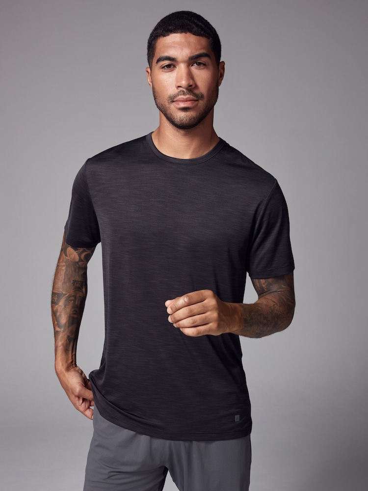Black Active Gym Training T-Shirt - Image 4 of 11