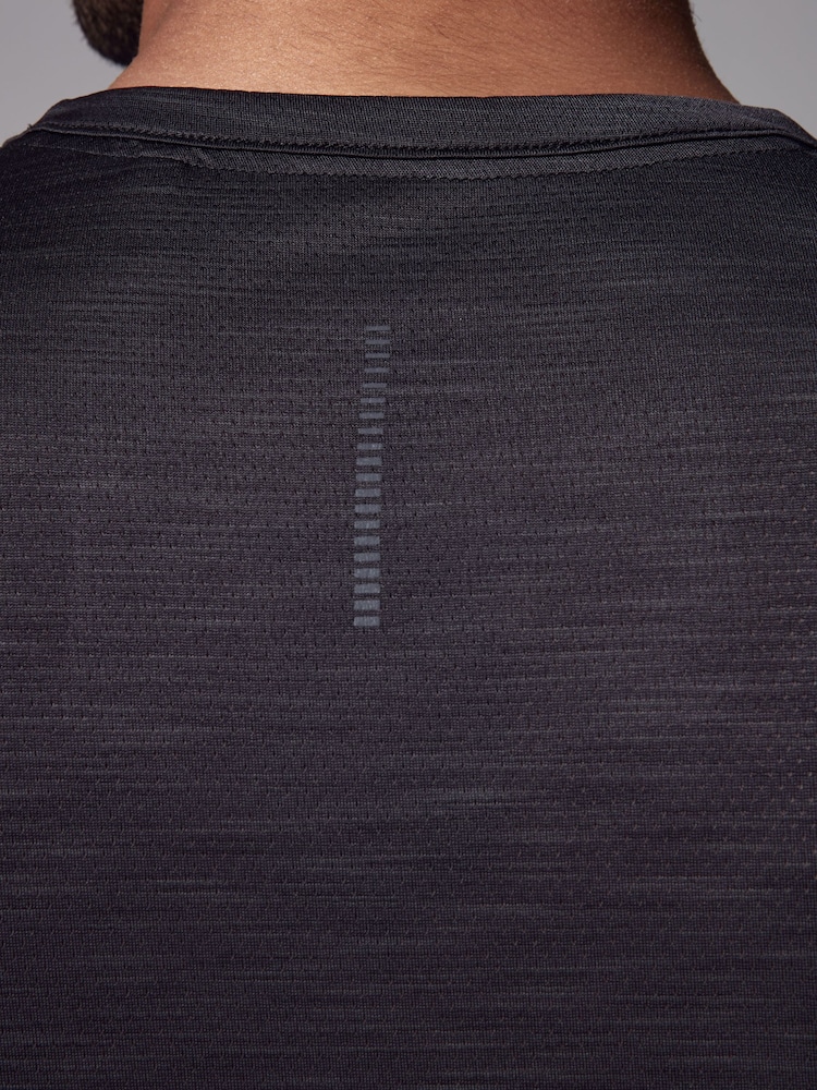 Black Active Gym Training T-Shirt - Image 6 of 11