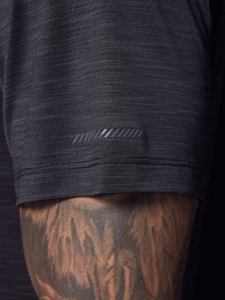Black Active Gym Training T-Shirt - Image 7 of 11