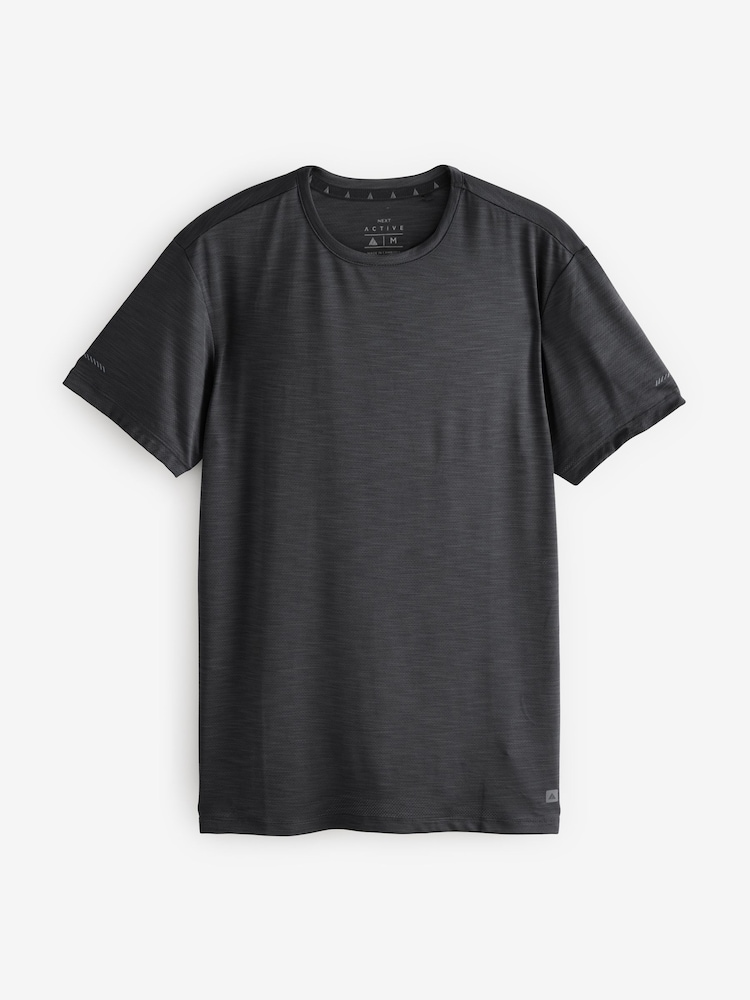 Black Active Gym Training T-Shirt - Image 9 of 11
