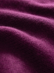 Red Burgundy Relaxed Fit Oversized Premium Knitted Jumper with Cashmere - Image 8 of 8