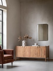 Gallery Home Natural Elvan 4 Door Sideboard - Image 1 of 7