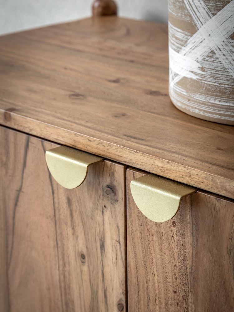 Gallery Home Natural Elvan 4 Door Sideboard - Image 2 of 7