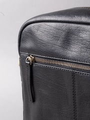 Lakeland Leather Black Small Keswick Leather Messenger Bag - Image 5 of 7