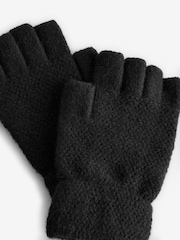 Black Fingerless Gloves - Image 4 of 5