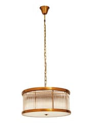 Interiors by Premier Brown Kensington Townhouse 6 Bulb Pendant Light - Image 4 of 4