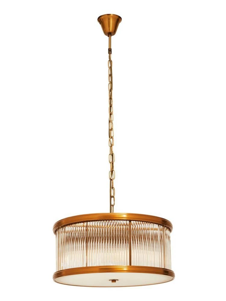Interiors by Premier Brown Kensington Townhouse 6 Bulb Pendant Light - Image 4 of 4 Interiors by Premier Brown Kensington Townhouse 6 Bulb Pendant Light - Image 4 of 4