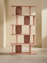 MADE.COM White Wash Oak Nyla Tall Shelving Unit - Image 2 of 3