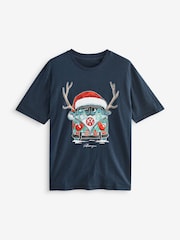 VW Navy Camper Vans - 100% Bombažna majica z licenco za božič - Slika 5 iz 8