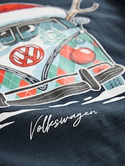 VW Navy Camper Vans - 100% Bombažna majica z licenco za božič - Slika 7 iz 8