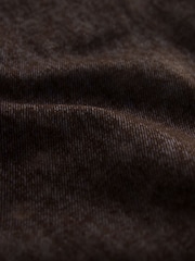 Brown Velvet Flocked Relaxed Bootcut 100% Cotton Jeans - Image 7 of 7