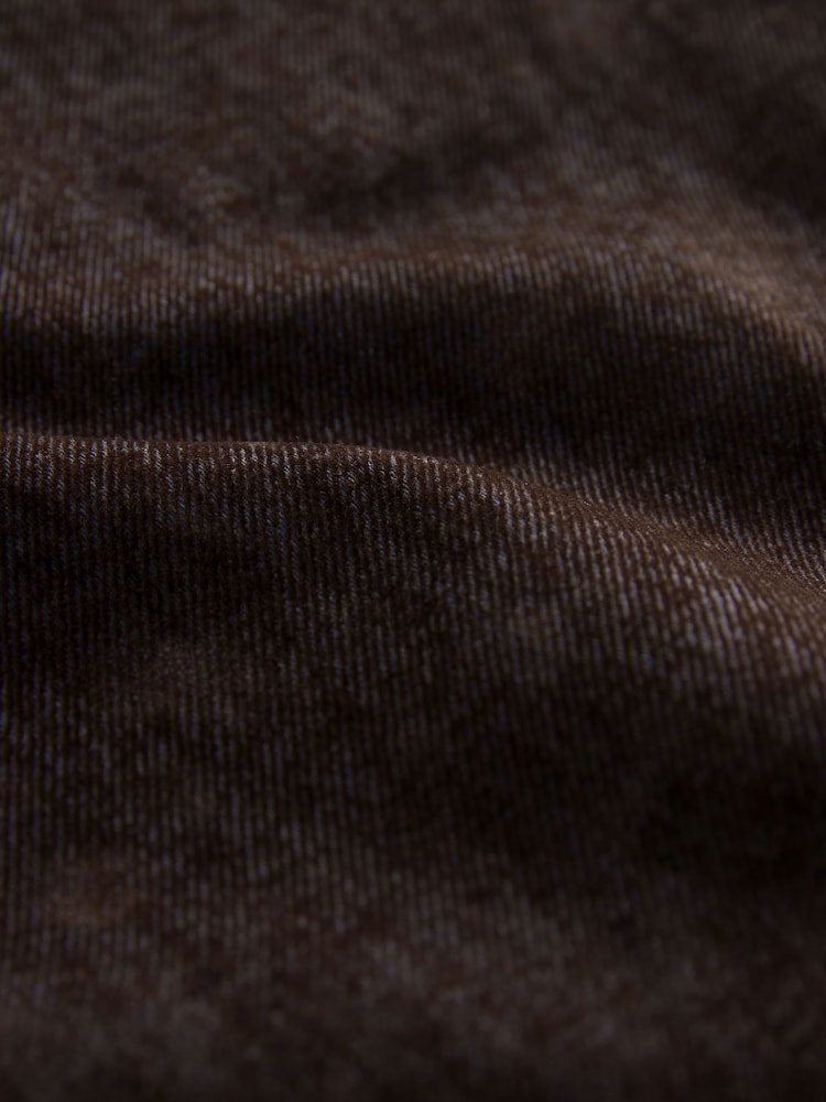 Brown Velvet Flocked Relaxed Bootcut 100% Cotton Jeans - Image 7 of 7 Brown Velvet Flocked Relaxed Bootcut 100% Cotton Jeans - Image 7 of 7