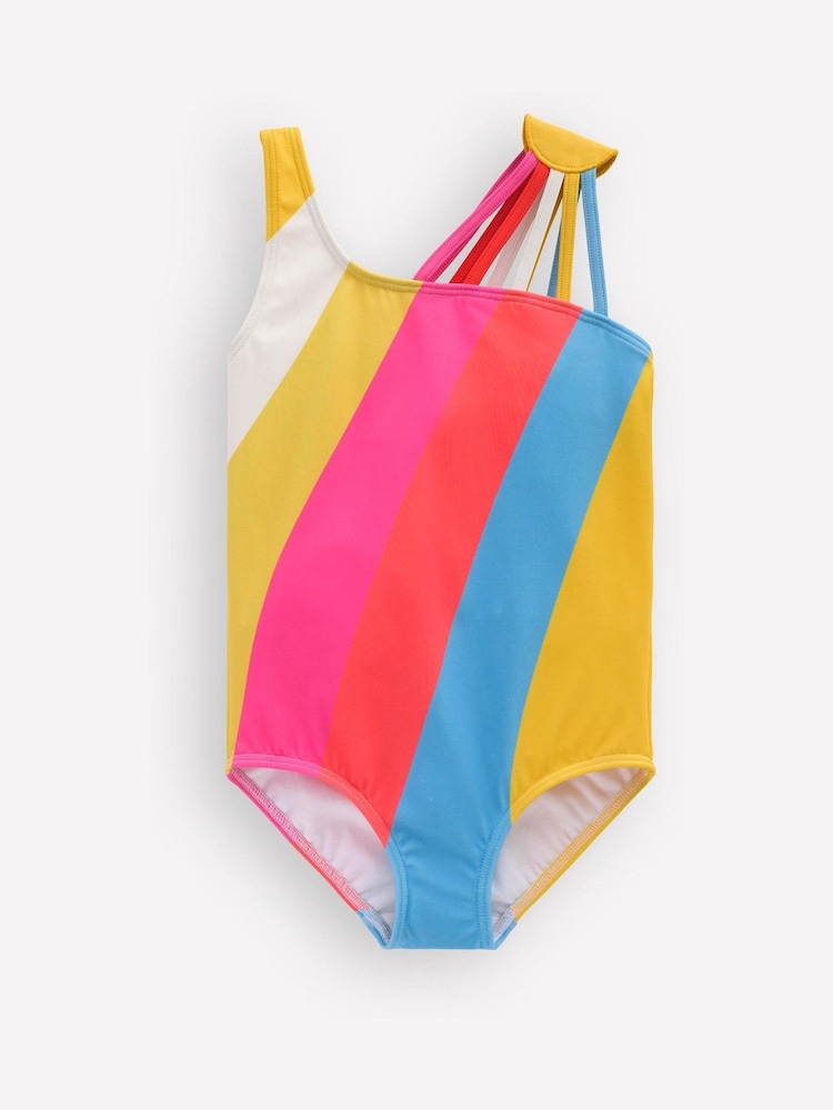 Boden Pink One Shoulder Ray Swimsuit - Image 1 of 3
