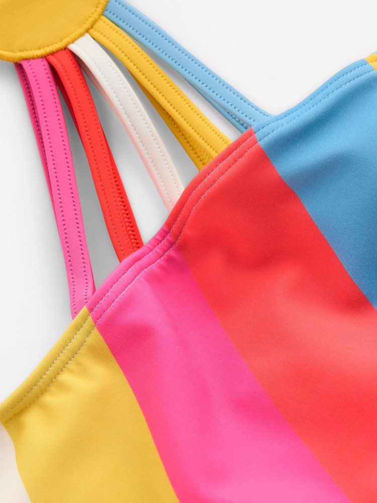 Boden Pink One Shoulder Ray Swimsuit - Image 3 of 3