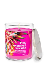 Bath & Body Works Pink Pineapple Sunrise Pink Pineapple Sunrise Signature Single Wick Candle 8 oz / 227 g - Image 1 of 1