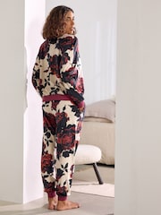 Ecru/Red Floral Supersoft Long Sleeve Pyjamas - Image 2 of 9