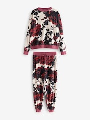 Ecru/Red Floral Supersoft Long Sleeve Pyjamas - Image 4 of 9