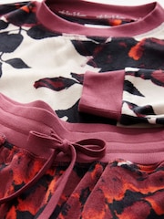 Ecru/Red Floral Supersoft Long Sleeve Pyjamas - Image 8 of 9