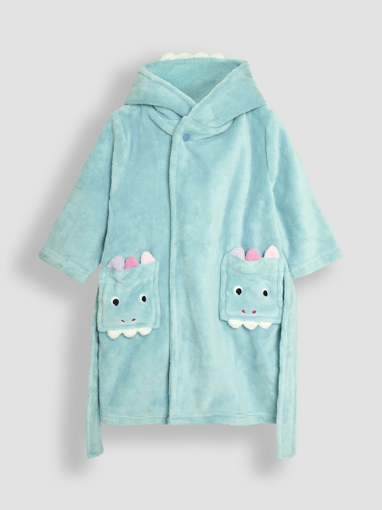 JoJo Maman Bébé Duck Egg Dinosaur Dressing Gown - Image 1 of 3