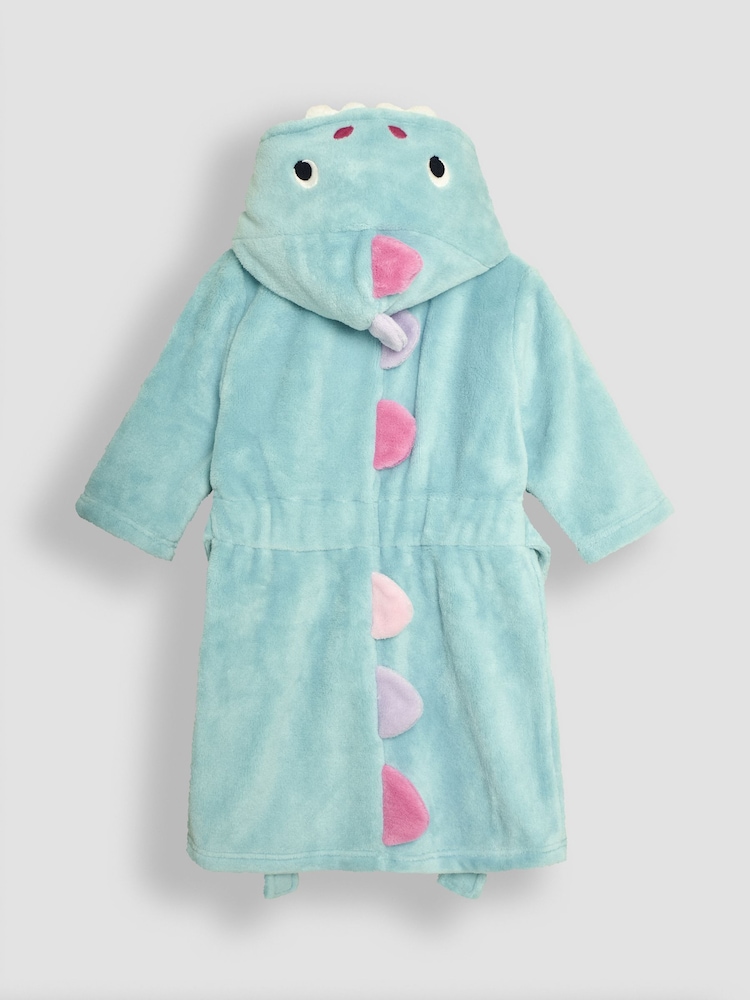 JoJo Maman Bébé Duck Egg Dinosaur Dressing Gown - Image 2 of 3