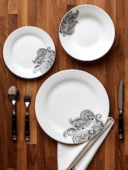 Interiors by Premier White Avie 12 Piece Prince Dinner Set - Image 1 of 5