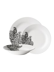 Interiors by Premier White Avie 12 Piece Prince Dinner Set - Image 3 of 5