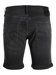 Черный - JACK & JONES Slim Fit Rolled Hem Denim Shorts - Изображение 8 из 8