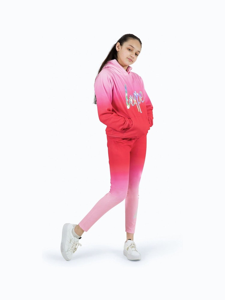 Hype. Girls Pink Fade 100% Cotton Hoodie - Image 1 of 8