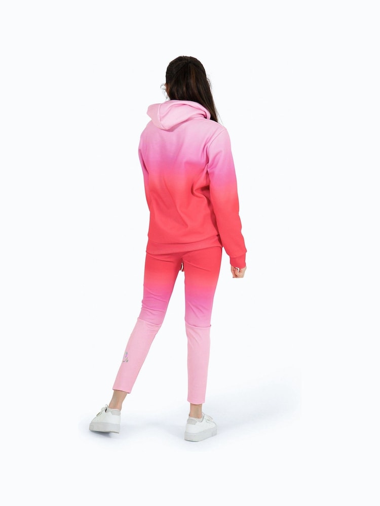 Hype. Girls Pink Fade 100% Cotton Hoodie - Image 2 of 8