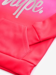 Hype. Girls Pink Fade 100% Cotton Hoodie - Image 8 of 8