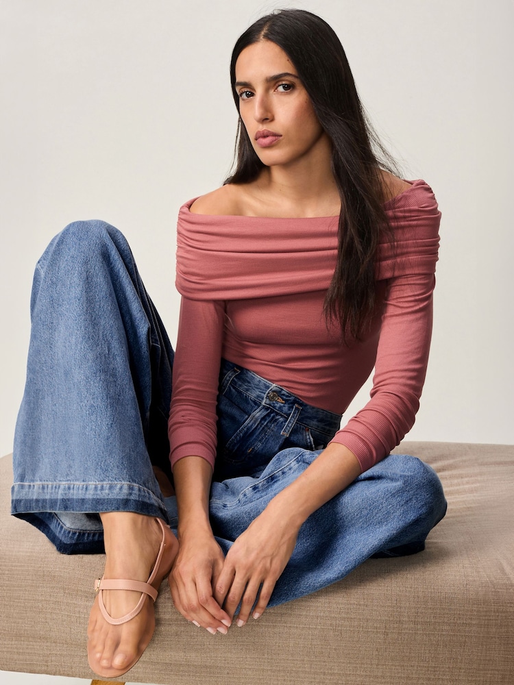 Mid Blue Side Stripe Palazzo Wide Leg 100% Cotton Jeans - Image 2 of 10