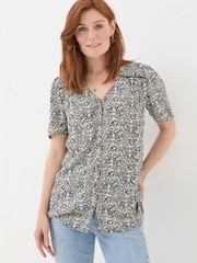 FatFace Cassidy Black Inlay Floral Tunic - Image 1 of 5