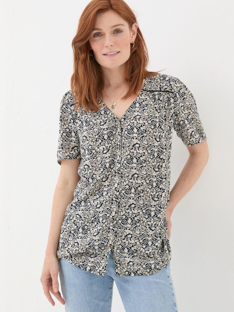 FatFace Cassidy Black Inlay Floral Tunic - Image 1 of 5