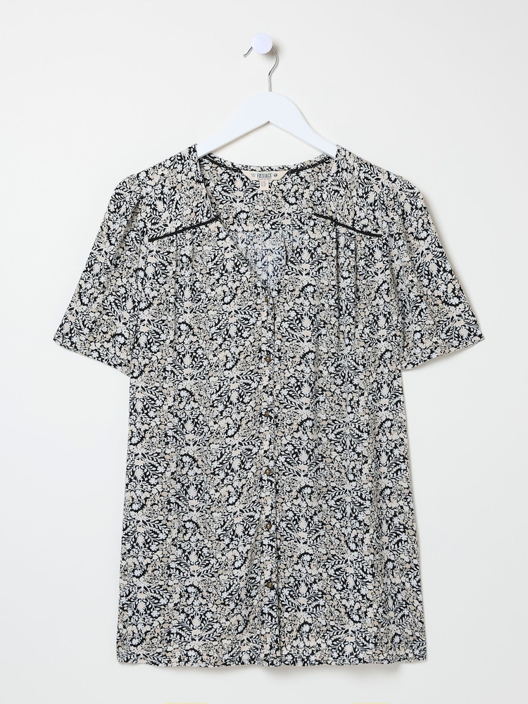FatFace Cassidy Black Inlay Floral Tunic - Image 5 of 5