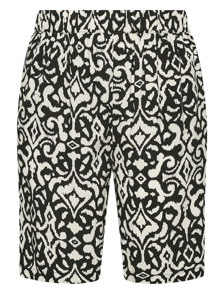 Yours Curve Black Woven Shorts - Image 5 of 5