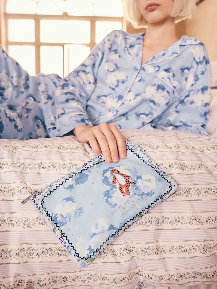 Cath Kidston Silver Linings 100% Cotton Pouch - Image 1 of 9