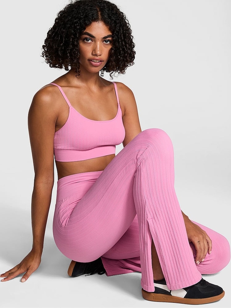 Moonstone roze - Victoria's Secret - PINK - Naadloze kabelgebreide sportbeha - Image 3 of 4