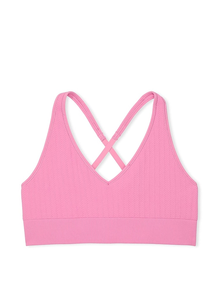 Moonstone roze - Victoria's Secret - PINK - Naadloze kabelgebreide sportbeha - Image 4 of 4