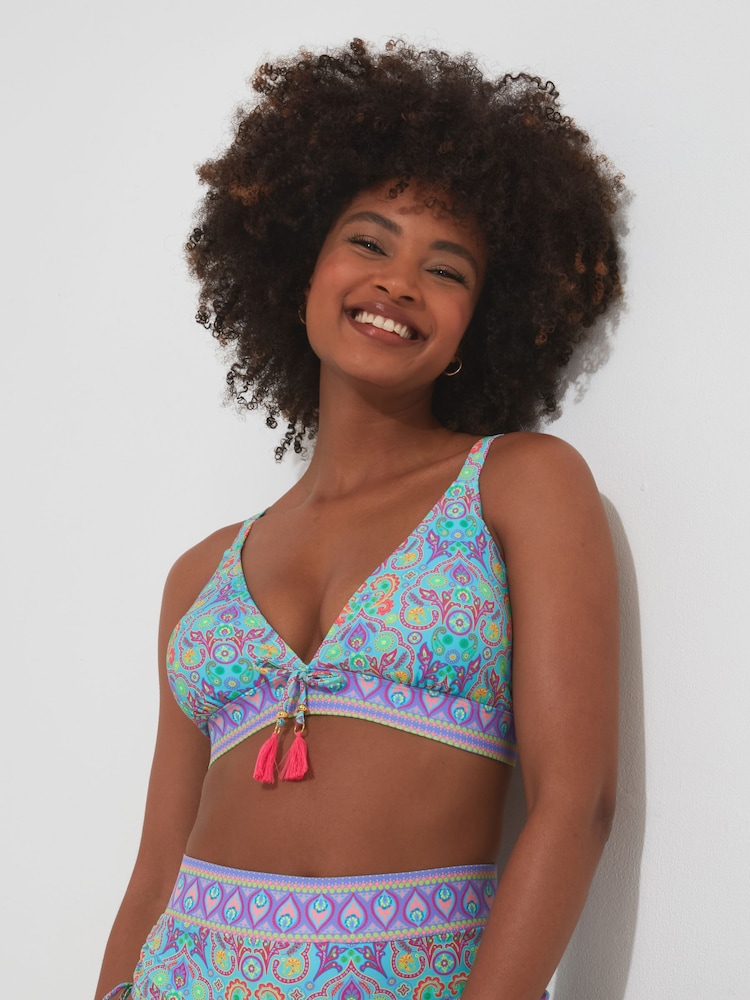 Joe Browns Bikini-Top mit hellem Kacheldruck - Bild 1 von 5 Joe Browns Bikini-Top mit hellem Kacheldruck - Bild 1 von 5