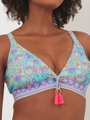 Joe Browns Bikini-Top mit hellem Kacheldruck - Bild 4 von 5